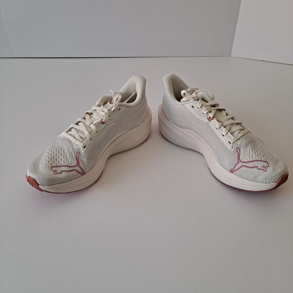 NWB Puma Darter Pro Fade Instant Running Shoes Warm White Pink Womens Size 7 - Picture 8 of 13